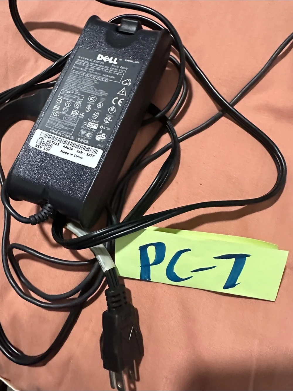 Dell Black AC Adapter Power Brick with Cable